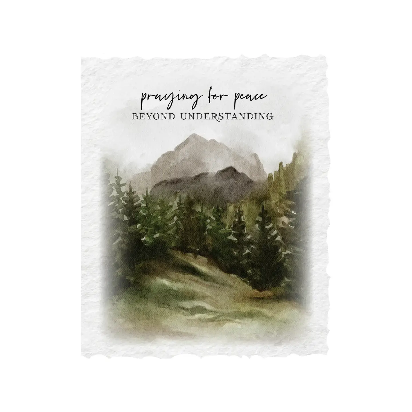 Praying For Peace | Eco-Friendly Fair Trade Greeting Card