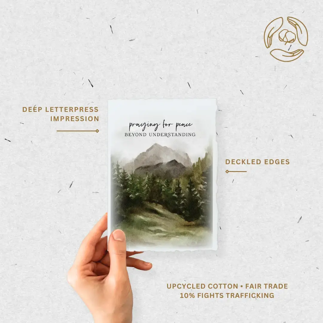 Praying For Peace | Eco-Friendly Fair Trade Greeting Card