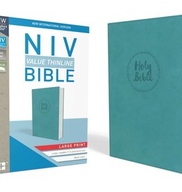 NIV Value Thinline Bible Large Print - Blue