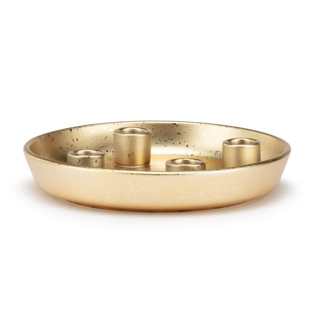 Round Metal Advent Candle Holder