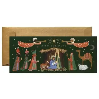Holiday Nativity Money Holder Card