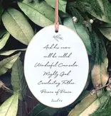 And His Name Shall Be Olive Leaf Ornament
