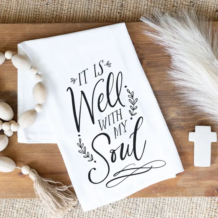 It Is Well With My Soul Tea Towel