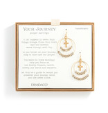 Beaded Prayer Earrings - Grey