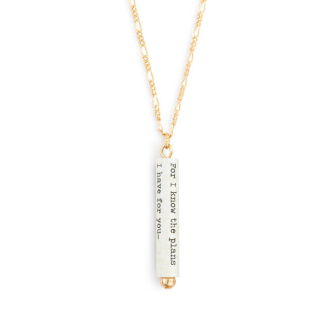 Hope and A Future Quote Necklace