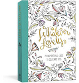 Whatever Is Lovely Postcard Book: Twenty-Four Inspirational Cards to Color and Send: Postcards -