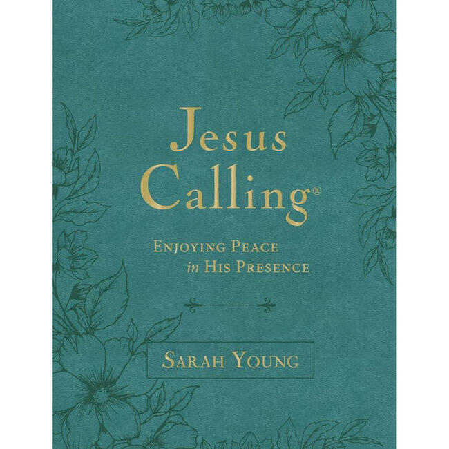 Jesus Calling, Large Text Teal Leathersoft, with Full Scriptures