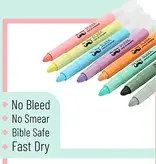 Mr. Pen - Gel Highlighters, 8 Pack, Pastel Darks