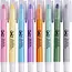 Mr. Pen - Gel Highlighters, 8 Pack, Pastel Darks