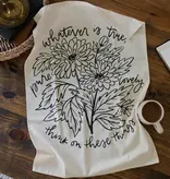 Think on These Things Tea Towel