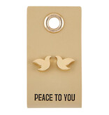 Leather Tag Earrings -