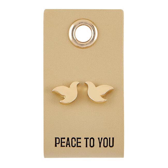 Leather Tag Earrings -