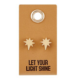 Leather Tag Earrings -
