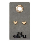 Leather Tag Earrings -
