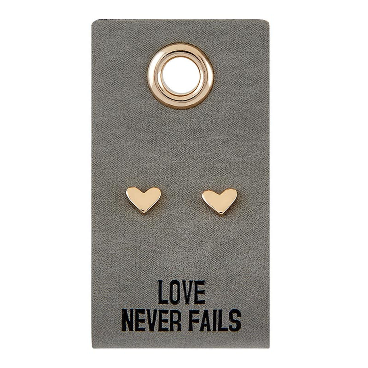 Leather Tag Earrings -