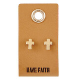 Leather Tag Earrings -