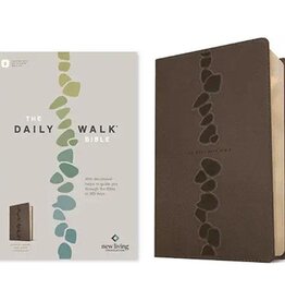 The Daily Walk Bible NLT, Filament Enabled (LeatherLike, Stepping Stones Dark Taupe)