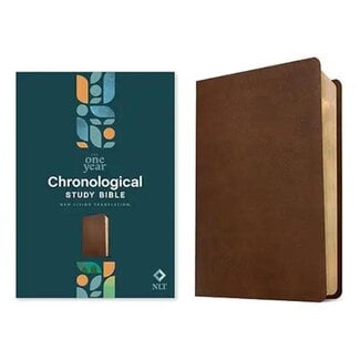 NLT One Year Chronological Study Bible (LeatherLike, Rustic Brown)