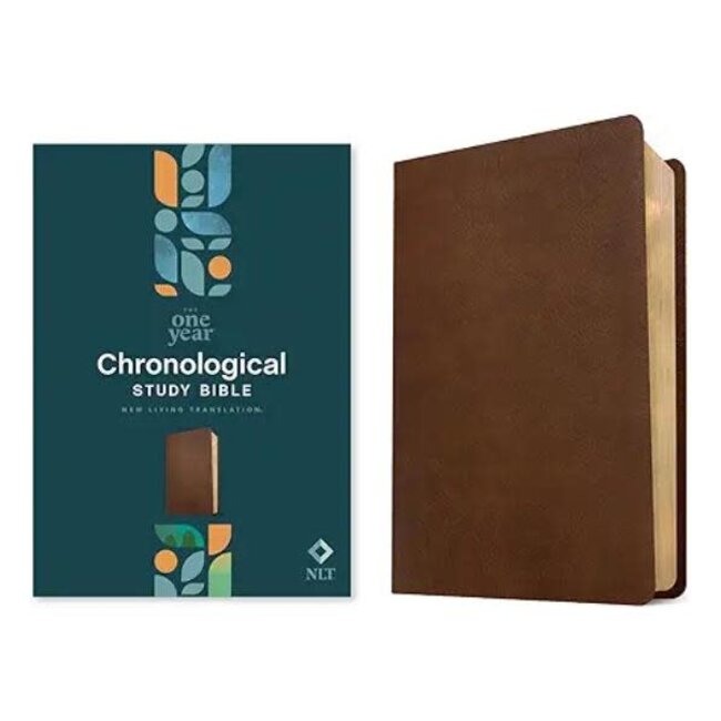 NLT One Year Chronological Study Bible (LeatherLike, Rustic Brown)