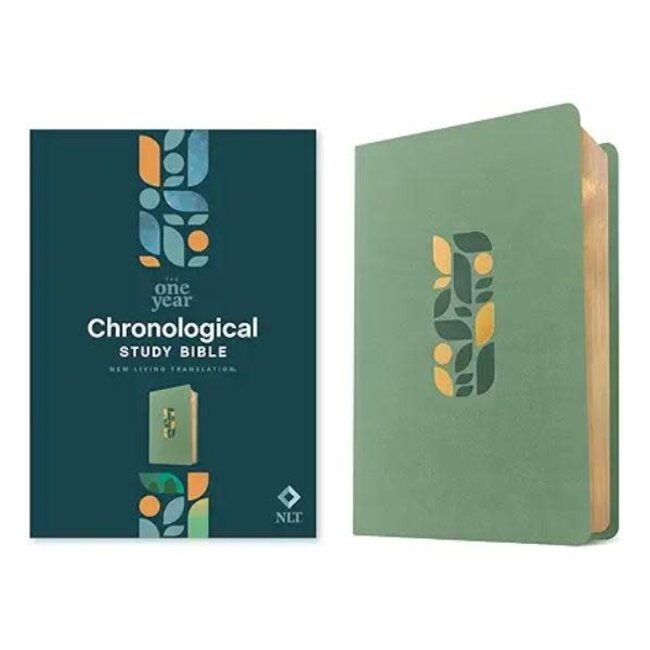 NLT One Year Chronological Study Bible (LeatherLike, Rustic Brown)