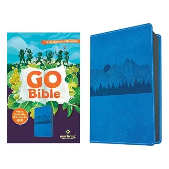 NLT Go Bible For Kids (LeatherLike, Blue Mountains)