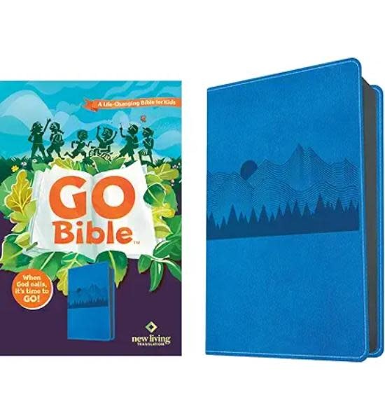 NLT Go Bible For Kids (LeatherLike, Blue Mountains)
