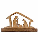 Away In A Manger Nativity Natural 11.5x6.5x2