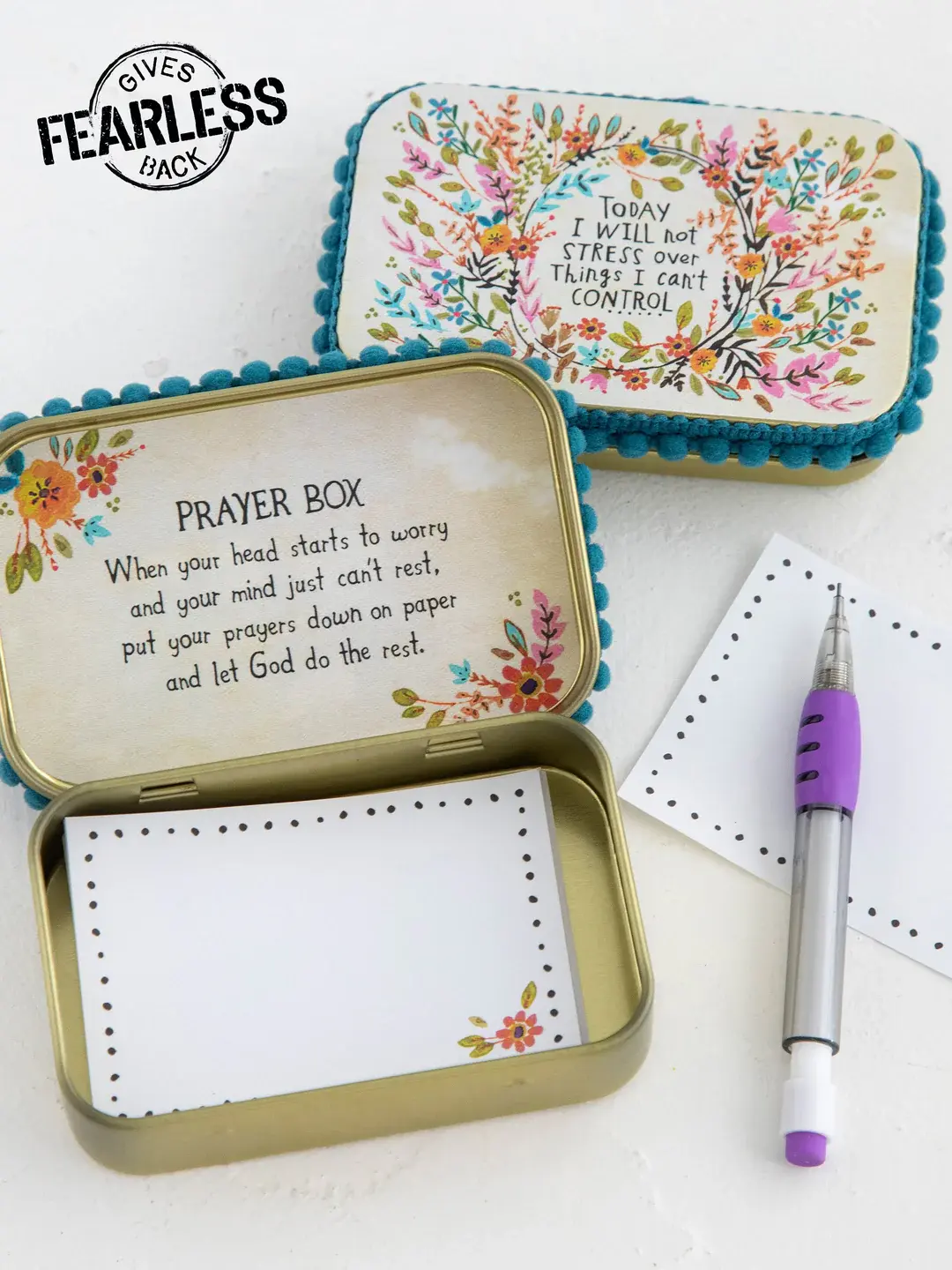 Prayer Box Tin - I Will Not Stress