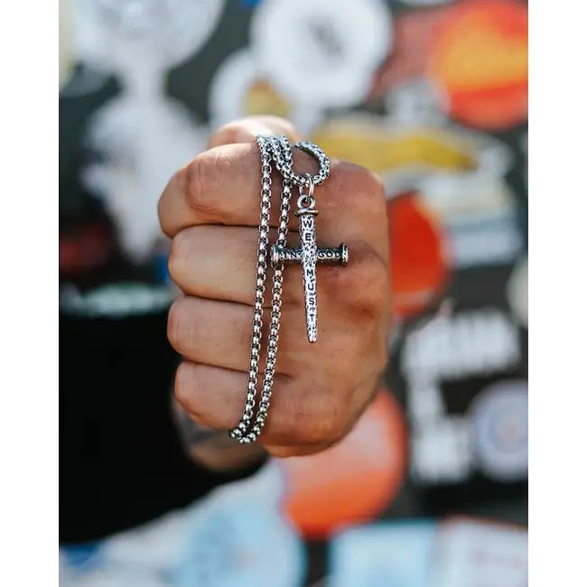 Nail Cross Necklace