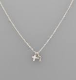 CZ Mini Cross Necklace