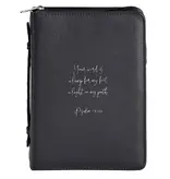 White Dove-Bible Cover Your Word Black X-Large