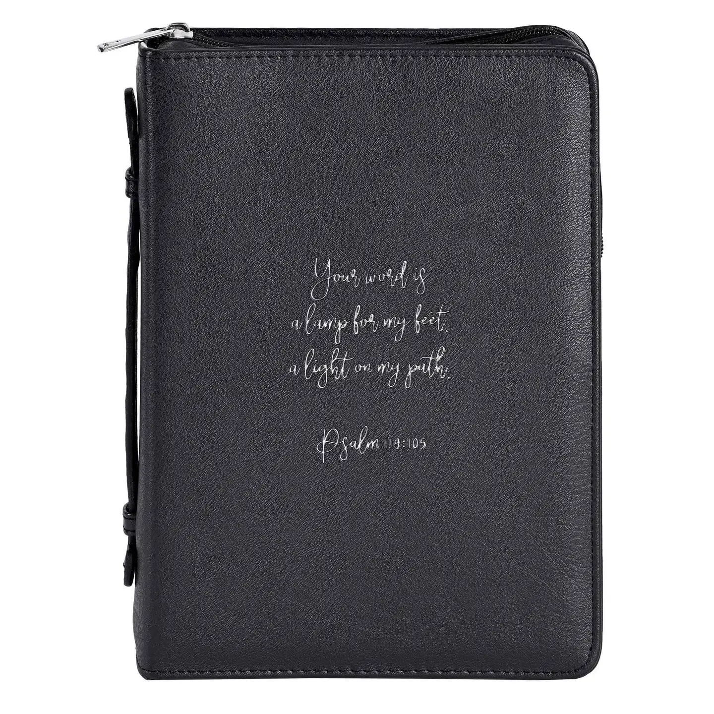 White Dove-Bible Cover Your Word Black X-Large