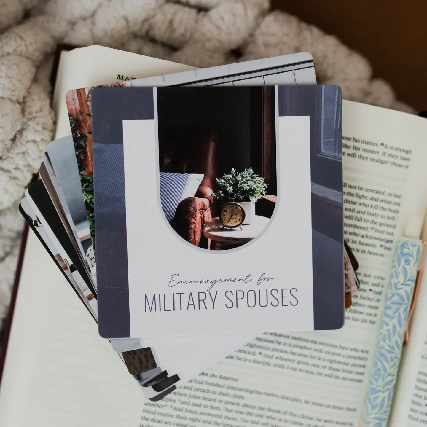 Encouragement For Military Spouses Verse Card Set