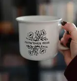 Faith Over Fear Natural Campfire Mug