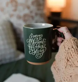 Every Moment For His Glory Leaf Green Mug