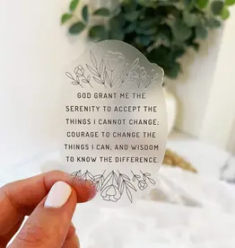 Serenity Prayer Vinyl Sticker
