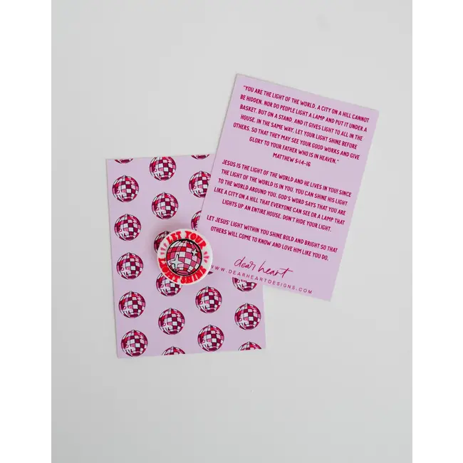 Let Your Light Shine Shoe Charm