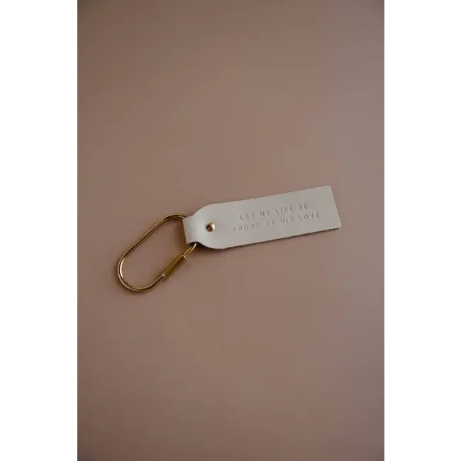 Proof of His Love Blonde Key Fob 