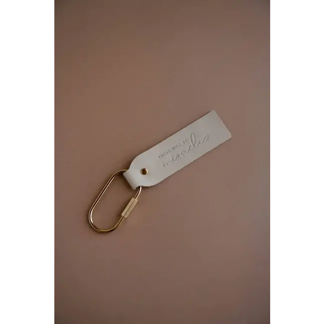 There Will Be Miracles Blonde Key Fob | Christian Keychain