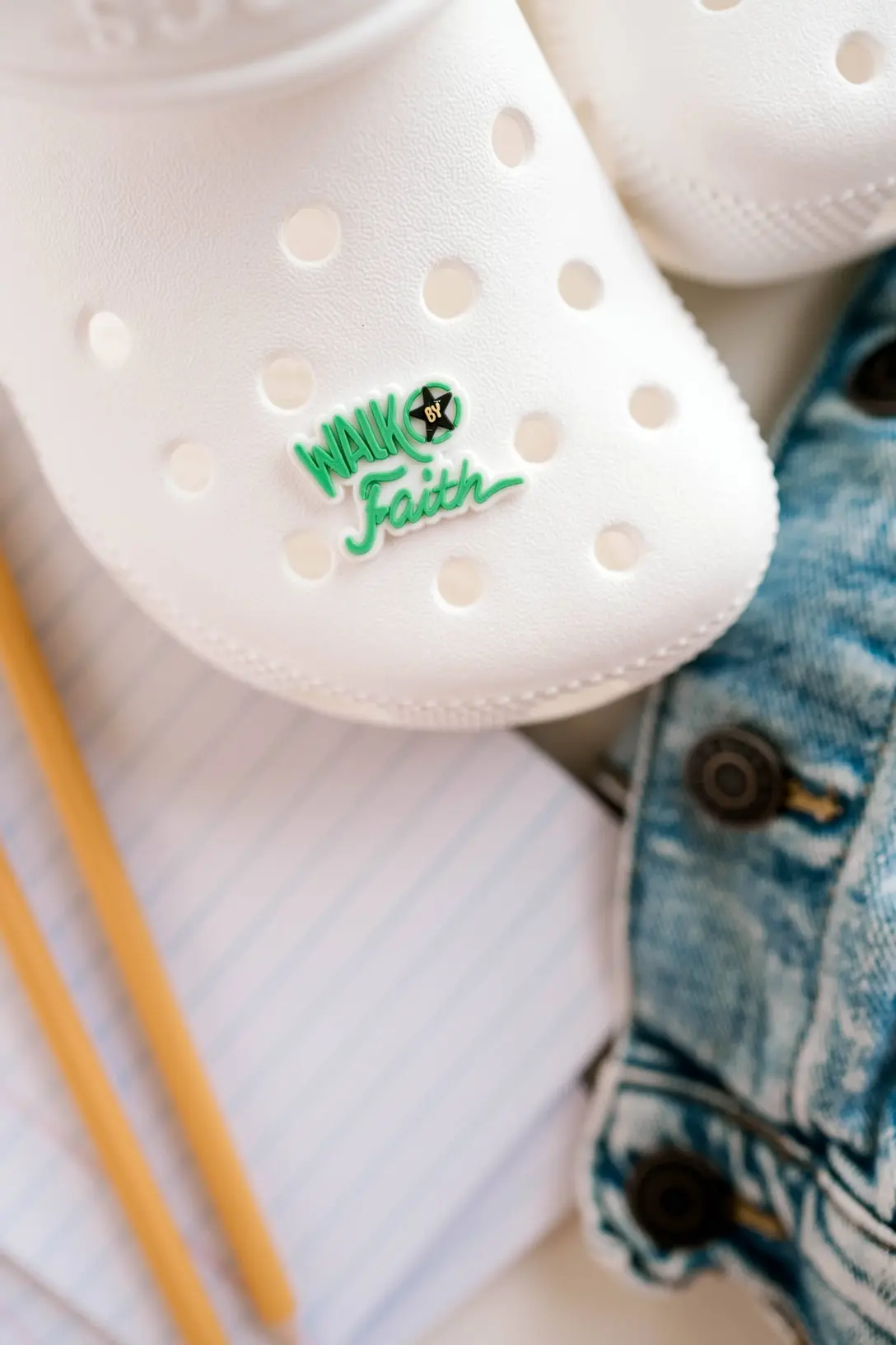 Walk By Faith Shoe Charm
