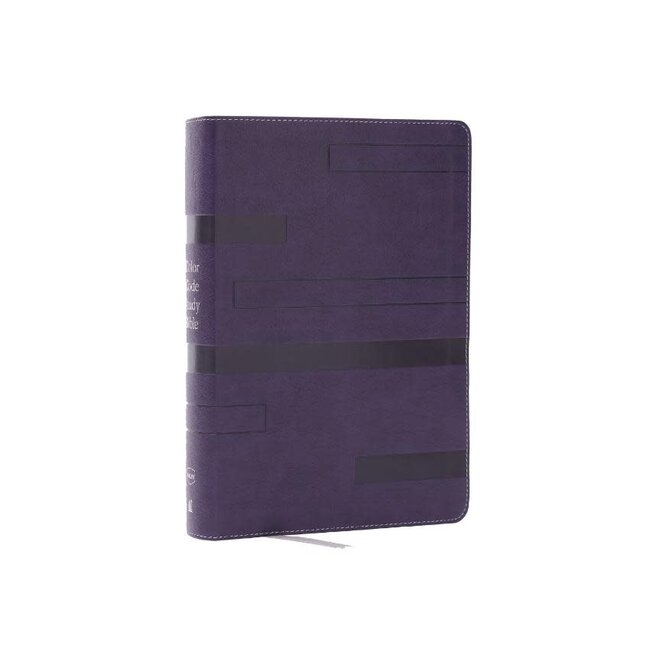 Color Code Study Bible, Revealing God's Truth Color by Color (NKJV, Purple Leathersoft, Red Letter)