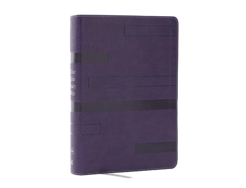 Color Code Study Bible, Revealing God's Truth Color by Color (NKJV, Purple Leathersoft, Red Letter)