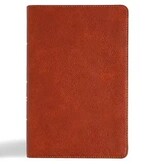 CSB Large Print  Personal Size Reference Bible Burnt Sienna Leathertouch Indexed