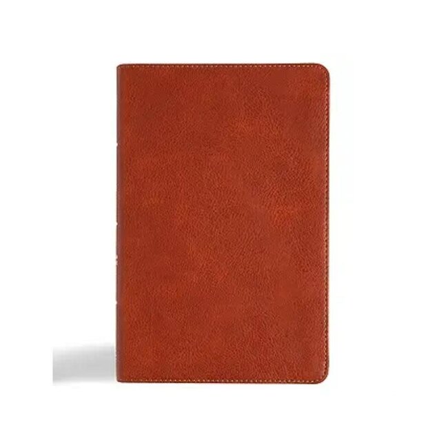 CSB Large Print  Personal Size Reference Bible Burnt Sienna Leathertouch Indexed