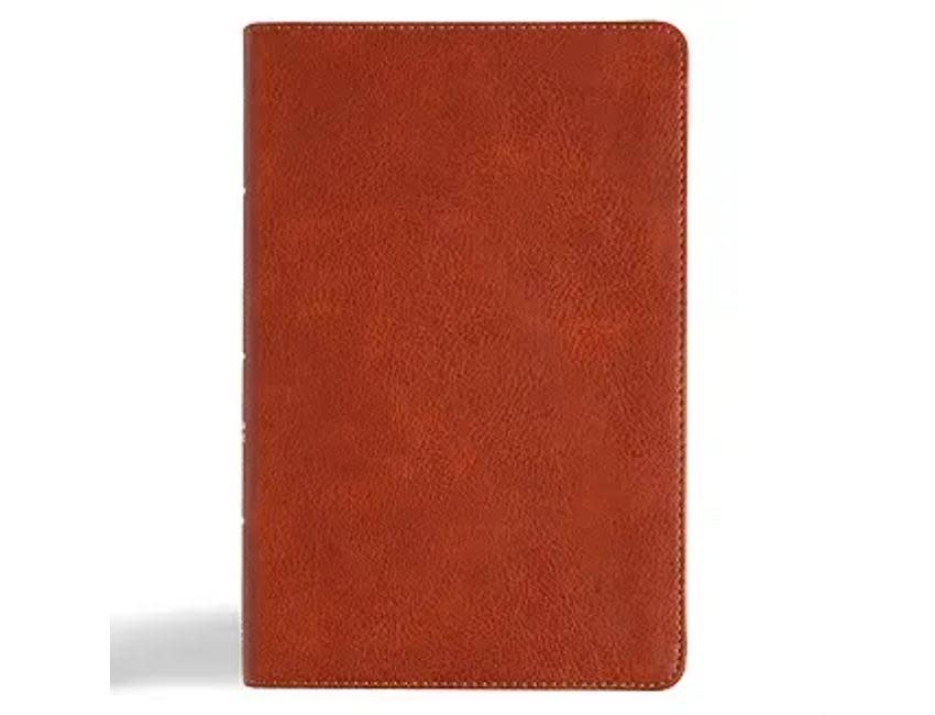 CSB Large Print  Personal Size Reference Bible Burnt Sienna Leathertouch Indexed