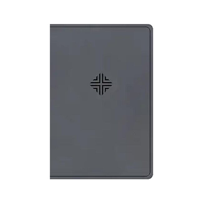 CSB Large Print Thinline Bible, Value Edition - Charcoal