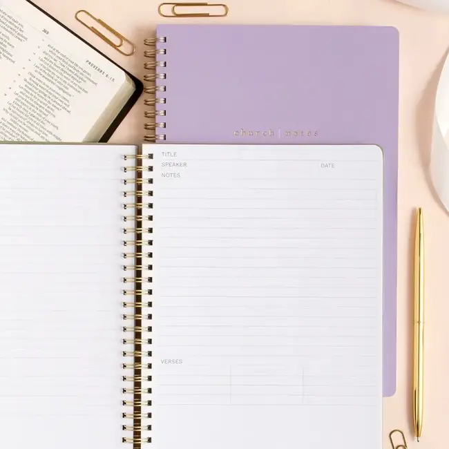 Lilac Church Notes Bible Reference Notebook