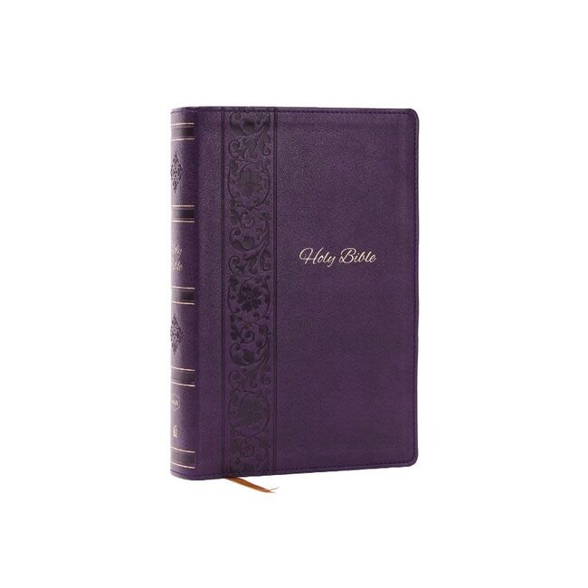 NKJV Bible: Personal Size Giant Print, Purple Leathersoft, Holy Bible, Red Letter, Comfort Print: New King James Version