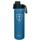 24 oz Stainless Steel Bottle - Cross Shield