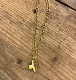 Small Golden Cross Necklace